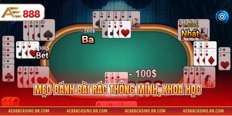 Mẹo đánh bài rác thông minh, khoa học